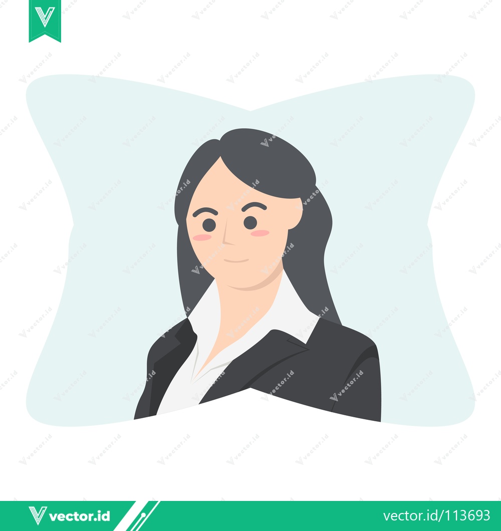 Premium Vector dari Professional Woman in Business Attire Confident Expression