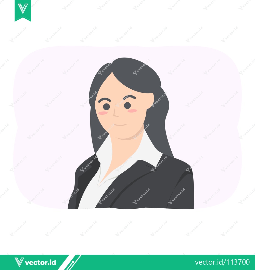Premium Vector dari Professional Woman in Business Attire Confident and Ready