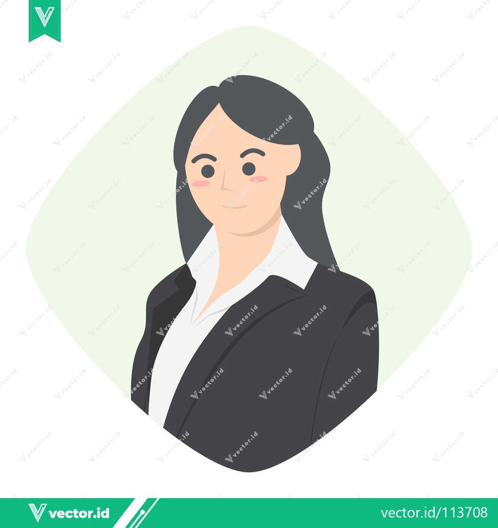 Premium Vector dari Professional Woman in Business Attire Confident and Focused