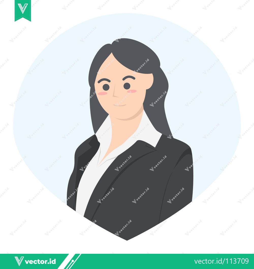 Premium Vector of Professional Businesswoman in a Suit Confident and Focused