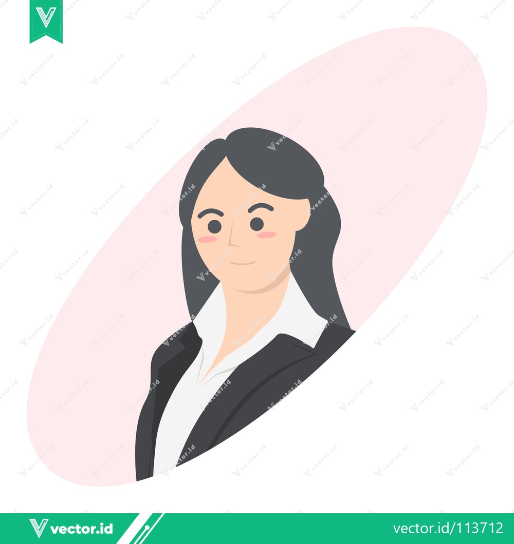 Premium Vector dari Professional Businesswoman in a Black Suit with a White Shirt