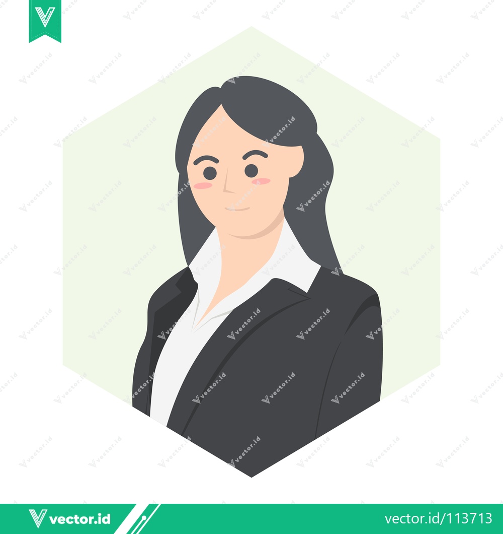 Premium Vector dari Professional Woman in Business Attire Confident and Focused