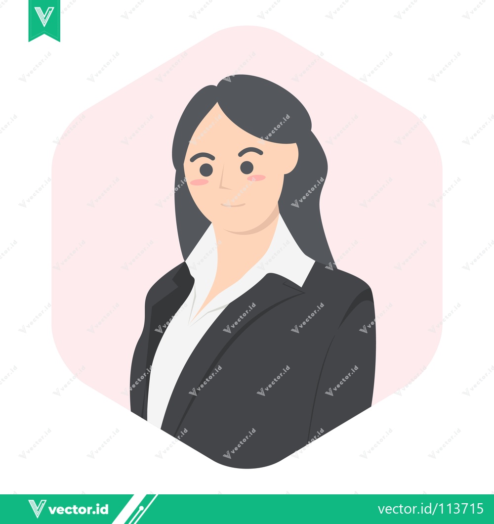 Premium Vector of Professional Businesswoman in a Suit Confident and Focused