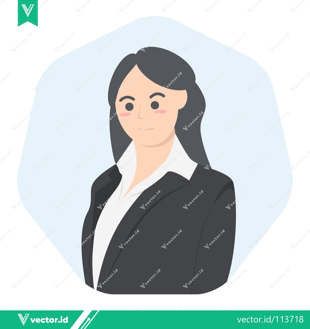 Premium Vector dari Professional Woman in Business Attire Confident and Focused