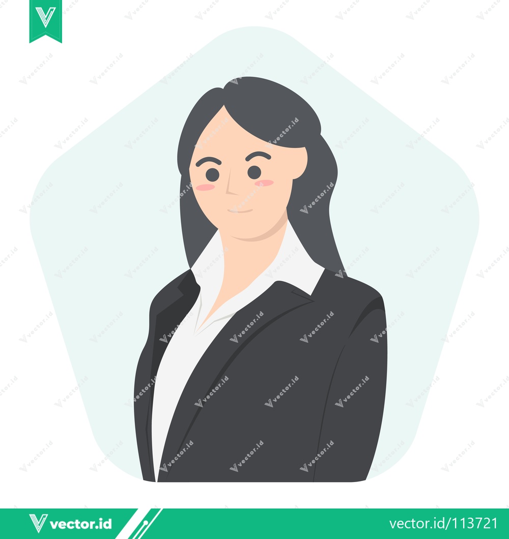 Premium Vector dari Professional Woman in Business Attire Confident and Focused