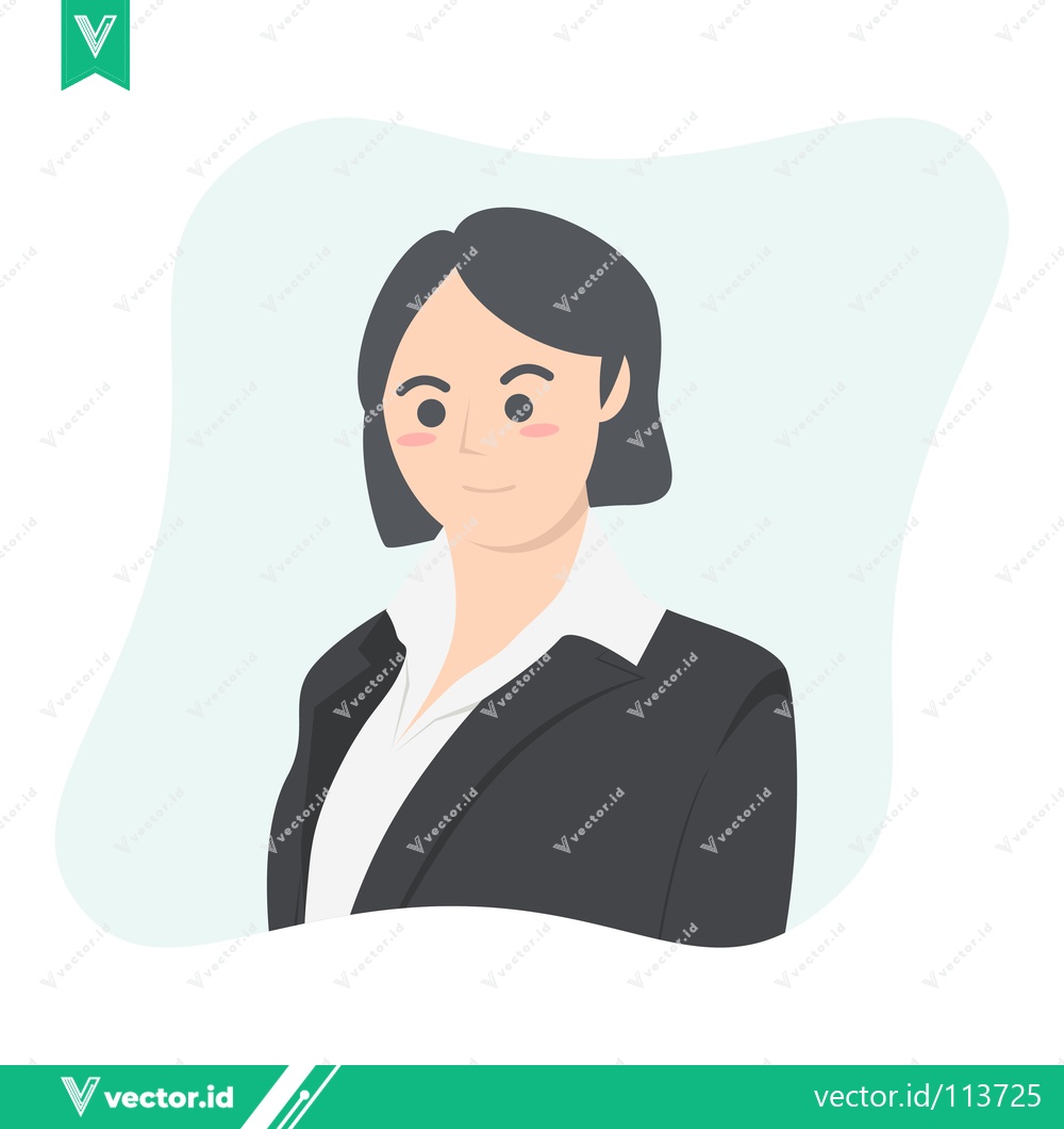 Premium Vector dari Professional Woman in Business Attire Confident and Competent