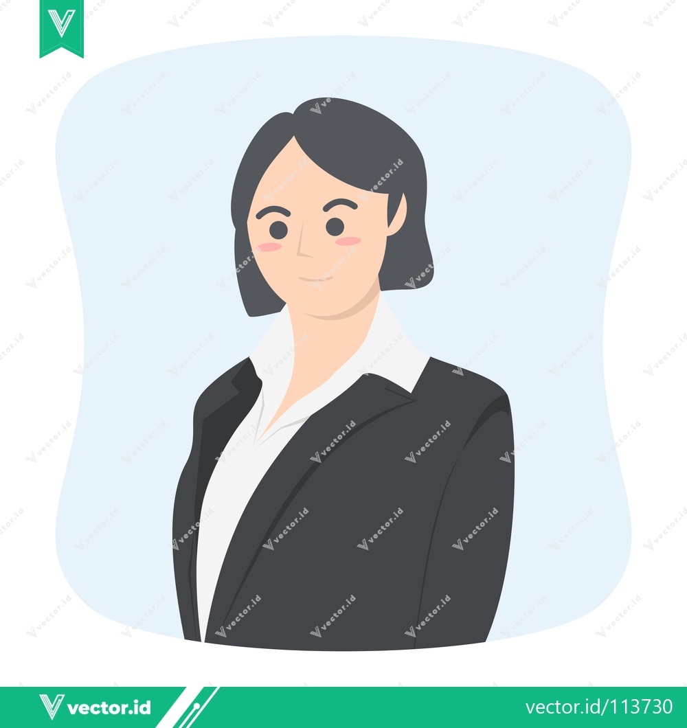Premium Vector dari Professional Businesswoman in a Suit Confident and Ready