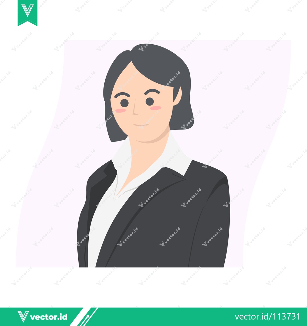 Premium Vector dari Professional Businesswoman in a Suit Confident and Ready