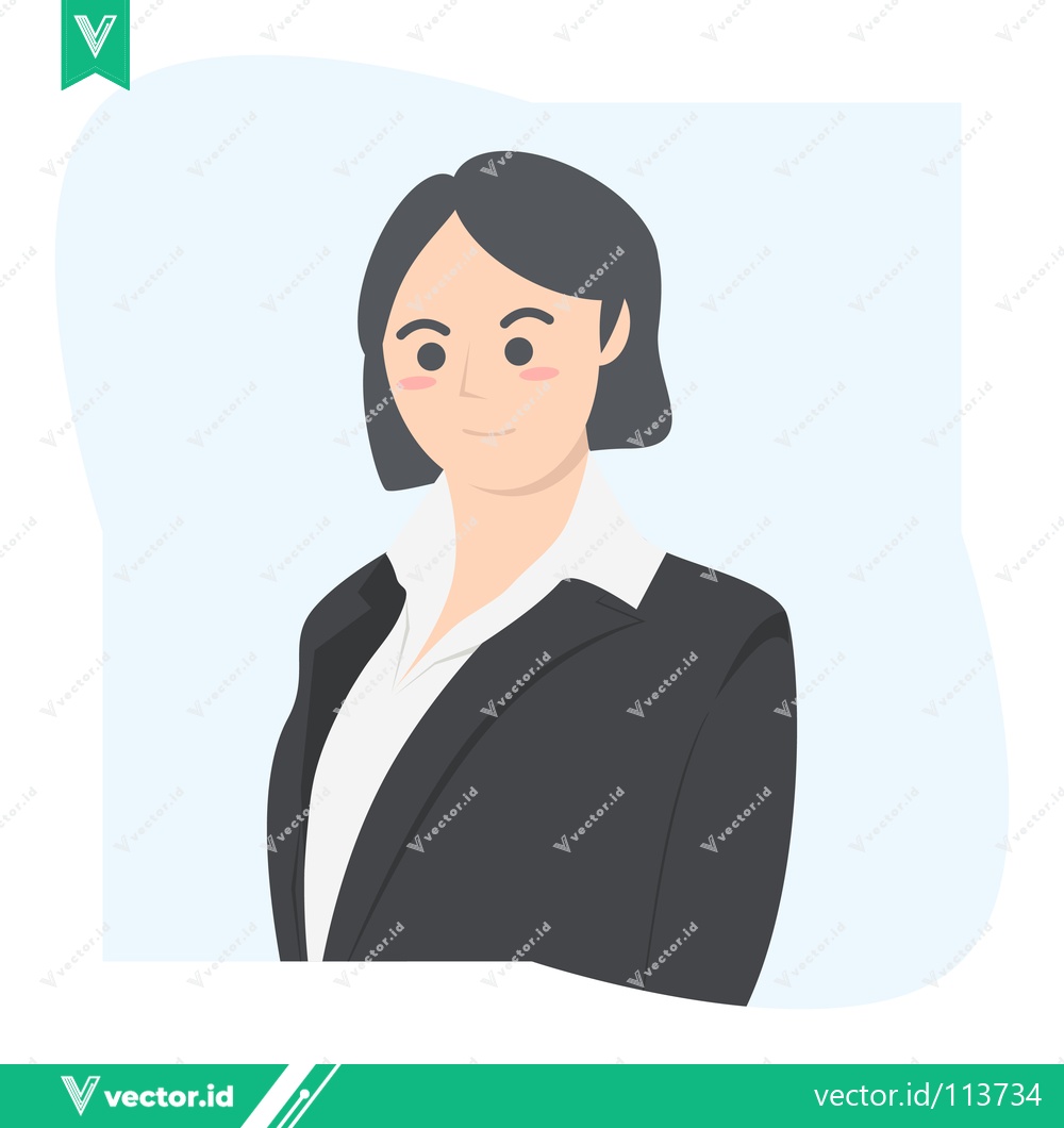 Premium Vector dari Professional Woman in Business Attire Confident and Focused