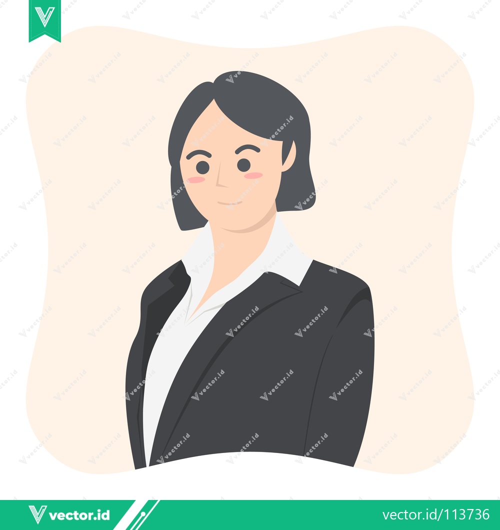 Premium Vector dari Professional Woman in Business Suit Illustration