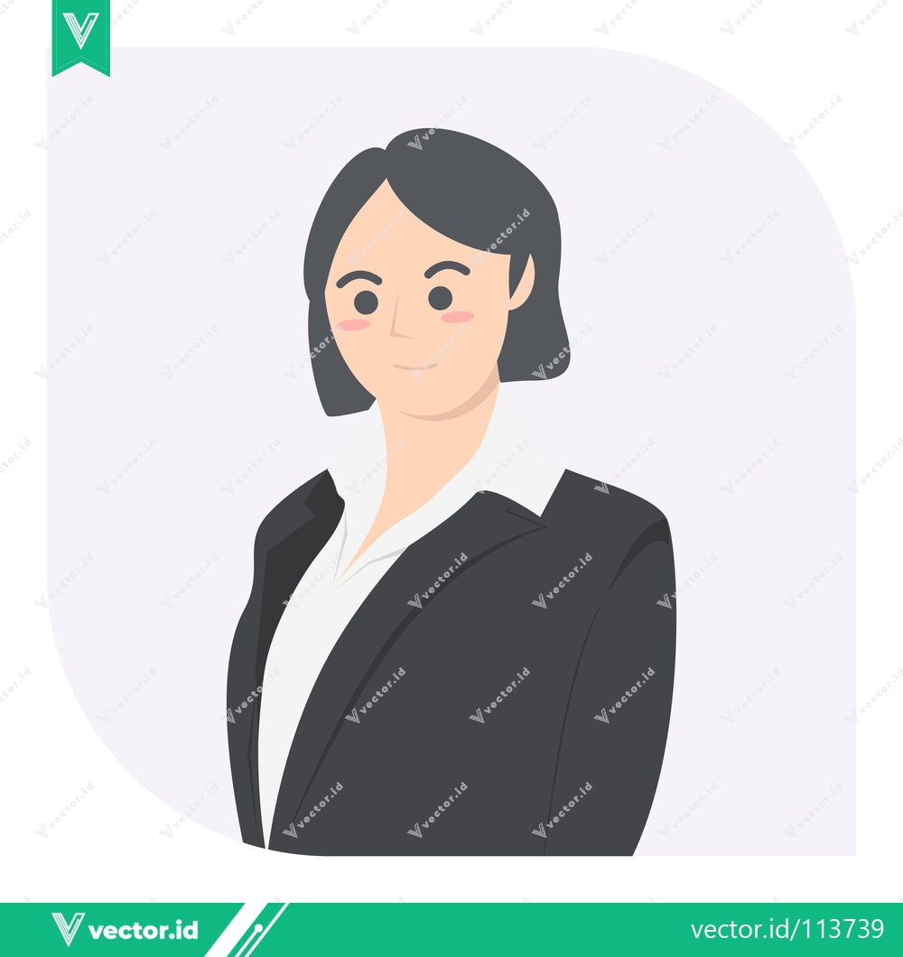 Premium Vector dari Professional Woman in Business Attire Confident and Ready
