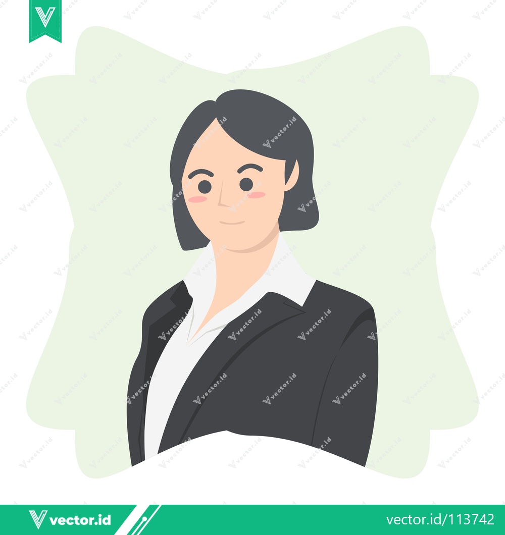 Premium Vector dari Professional Woman in Business Attire Confident and Focused