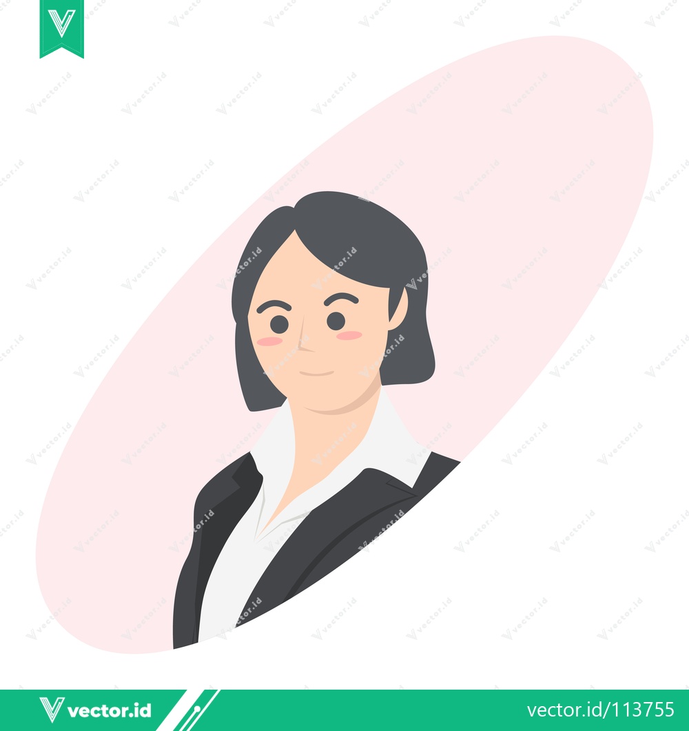 Premium Vector dari Professional Woman in Business Attire Minimalist Illustration