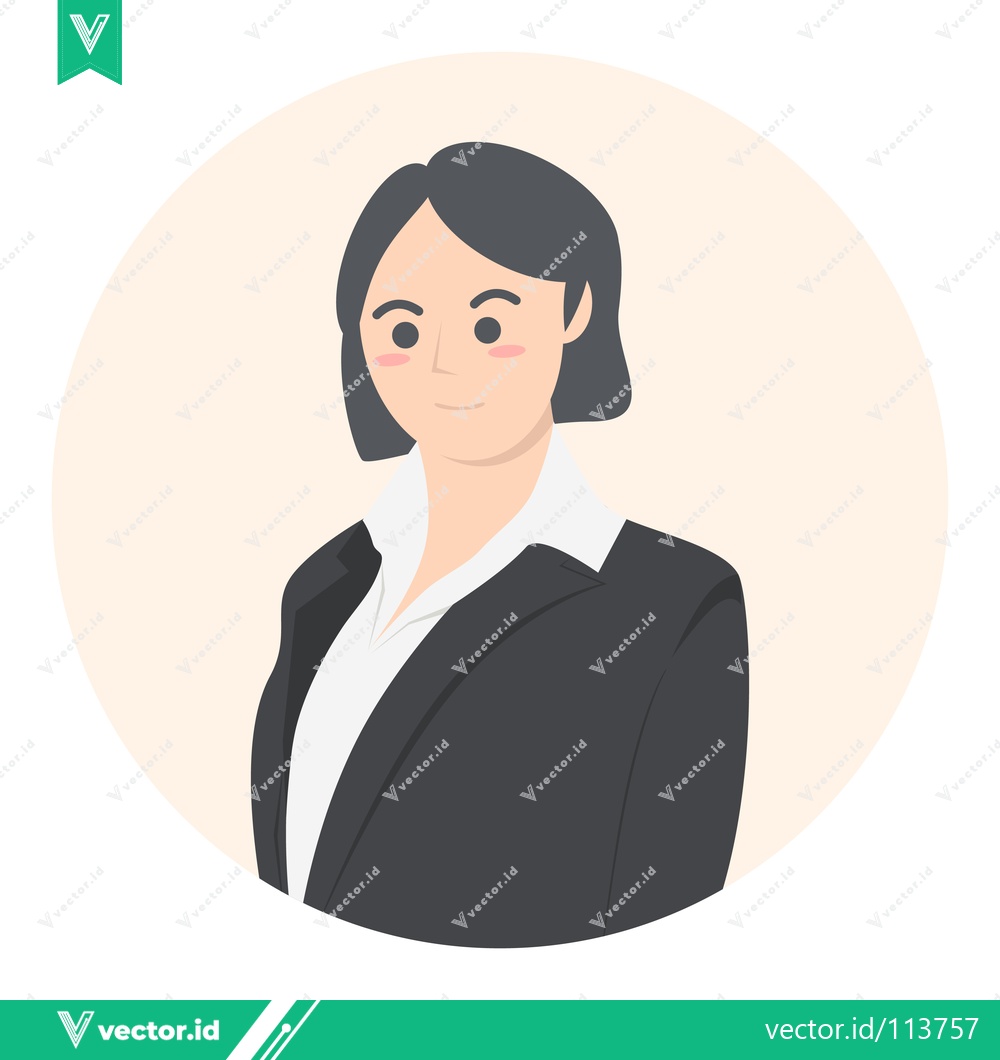 Premium Vector of Professional Woman in Business Suit Illustration