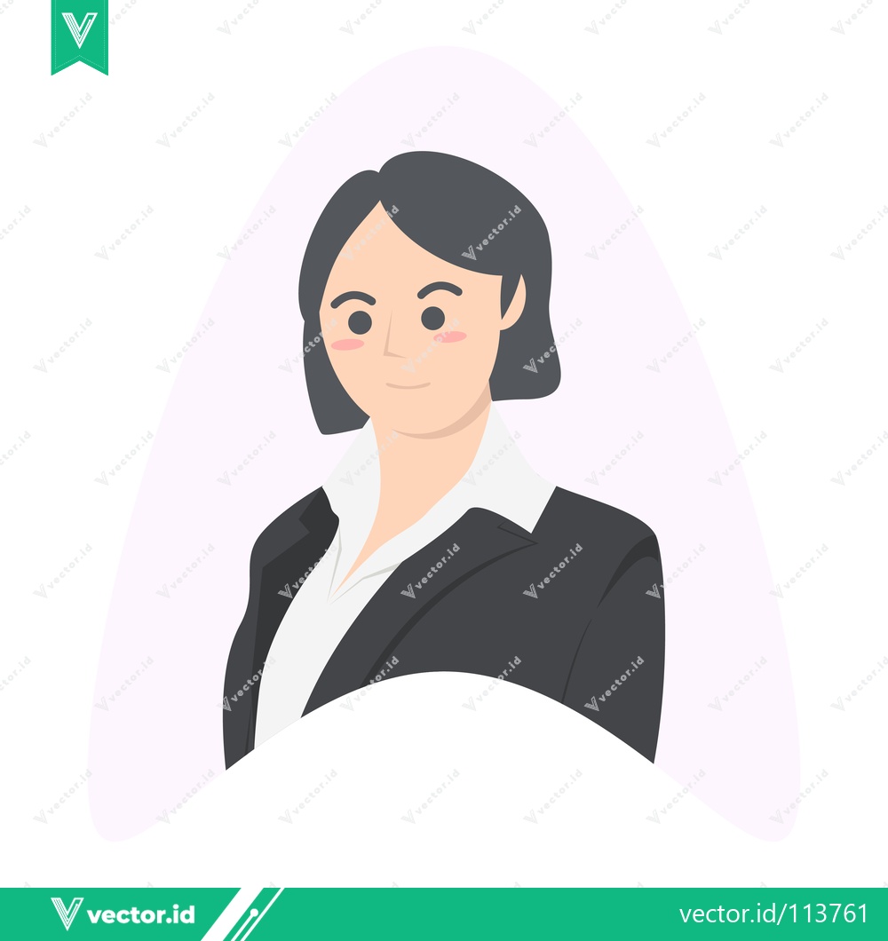 Premium Vector dari Professional Woman in Business Attire Minimalist Illustration