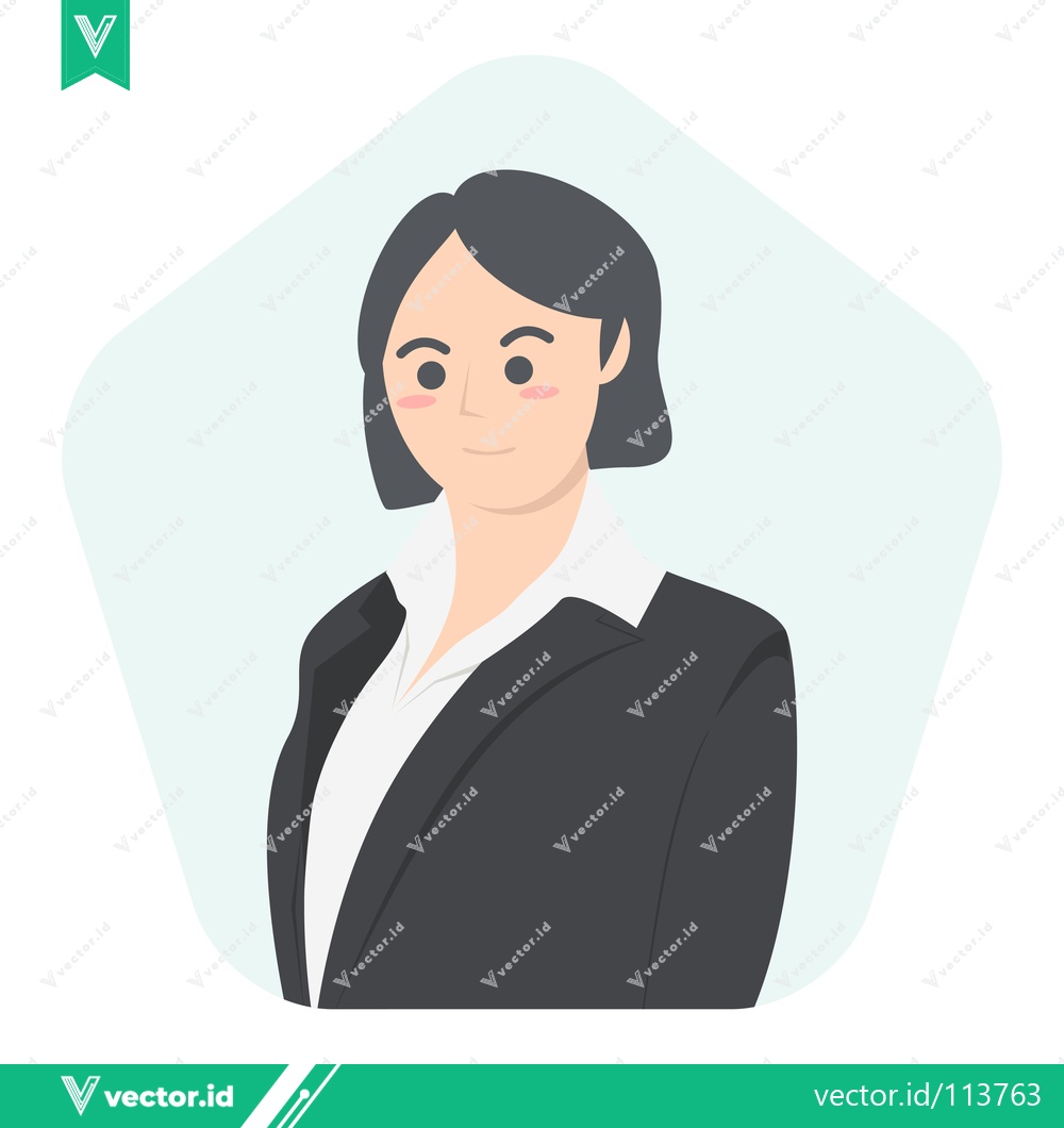 Premium Vector dari Professional Woman in Business Attire Confident and Ready
