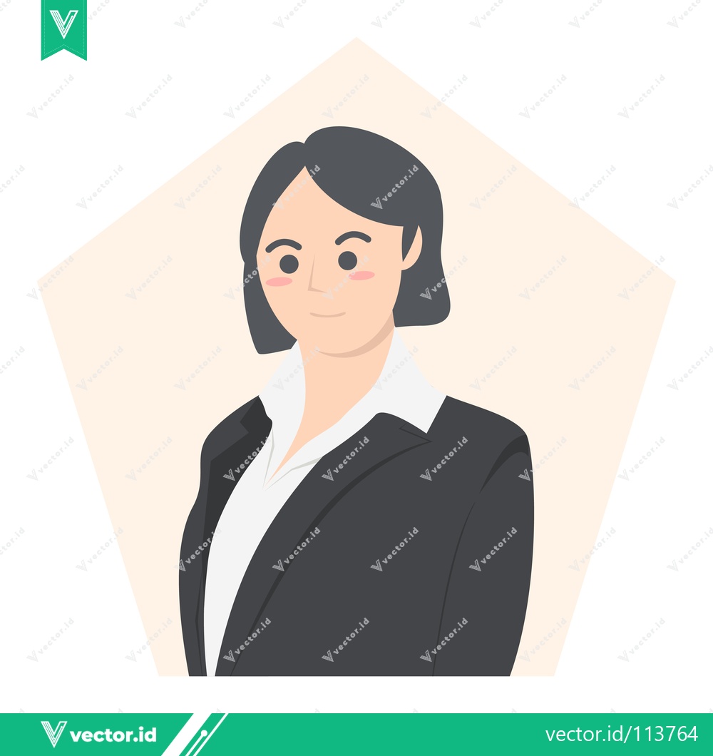 Premium Vector dari Professional Businesswoman in a Suit Confident and Focused