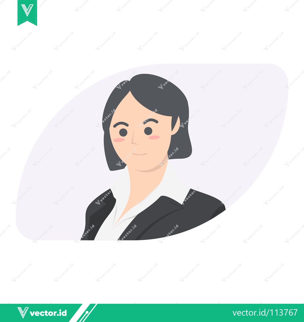 Premium Vector dari Professional Woman in Business Attire Minimalist Illustration