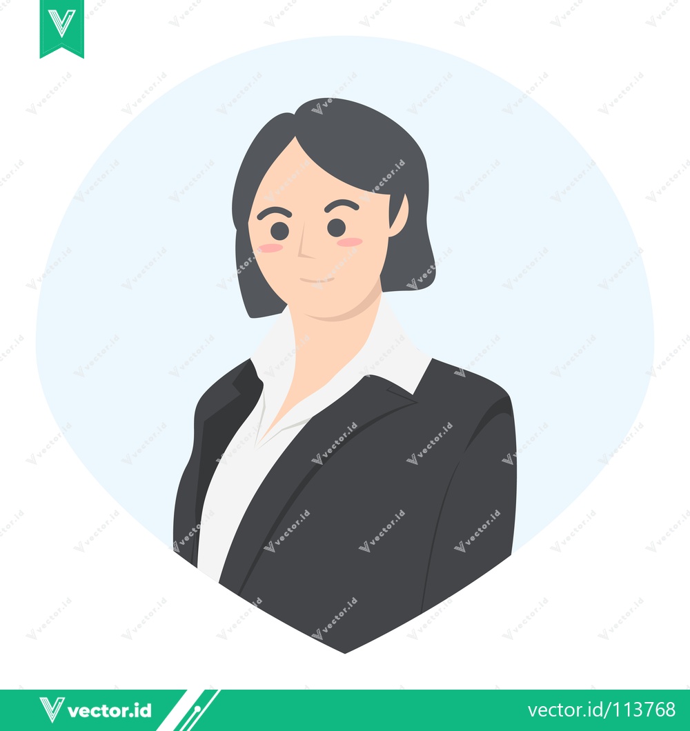 Premium Vector of Professional Businesswoman in a Suit Confident and Focused