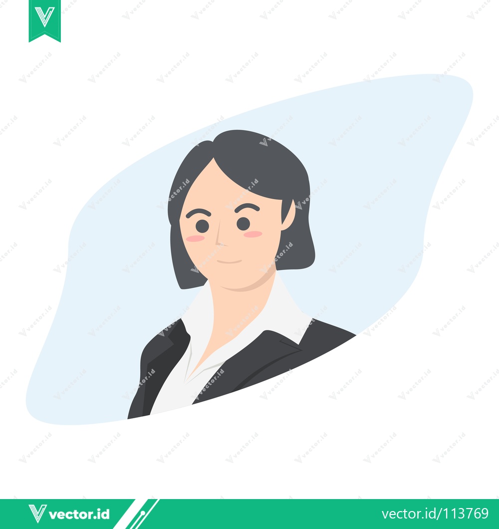 Premium Vector dari Professional Woman in Business Attire Minimalist Illustration