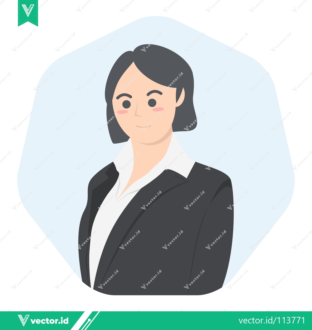 Premium Vector dari Professional Businesswoman in a Suit Confident and Ready