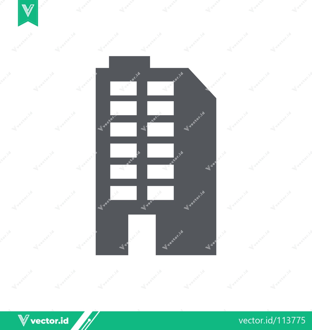 Premium Vector of Modern Office Building Icon