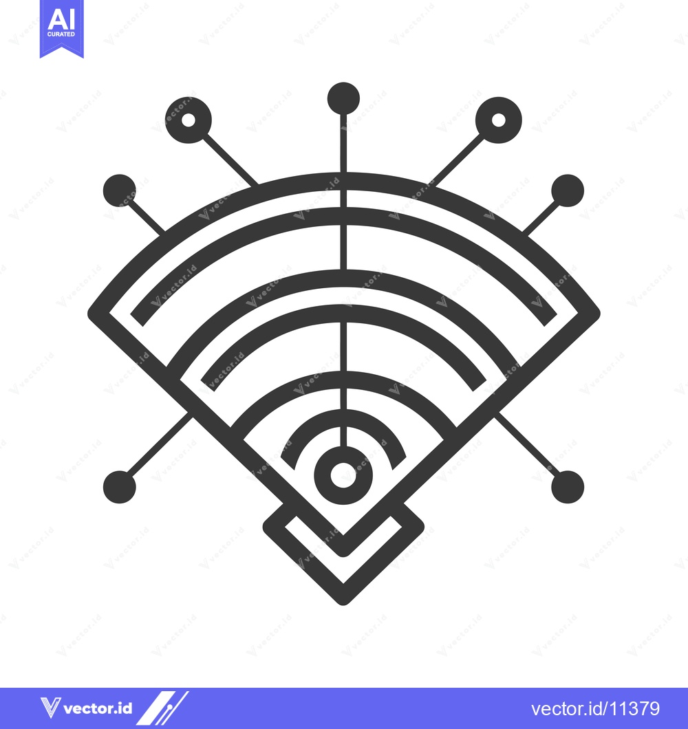 Premium Vector of Abstract Geometric Design with Concentric Arcs and Connected Circles