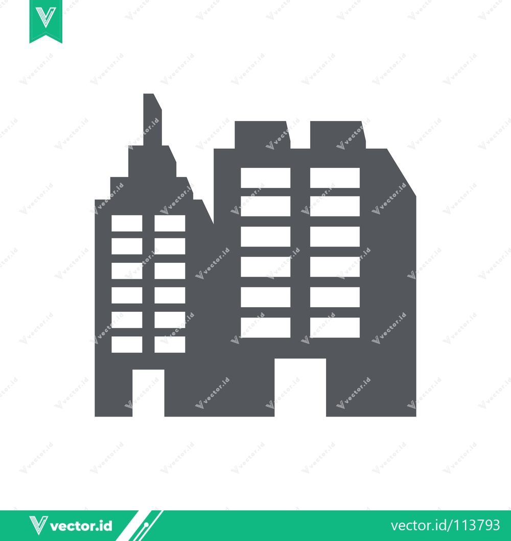Premium Vector of Modern Cityscape Buildings Icon