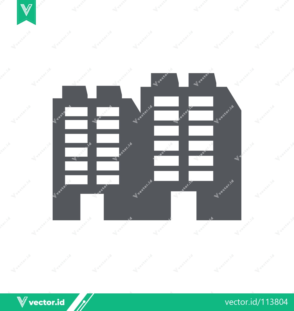 Premium Vector dari Modern Apartment Buildings Icon