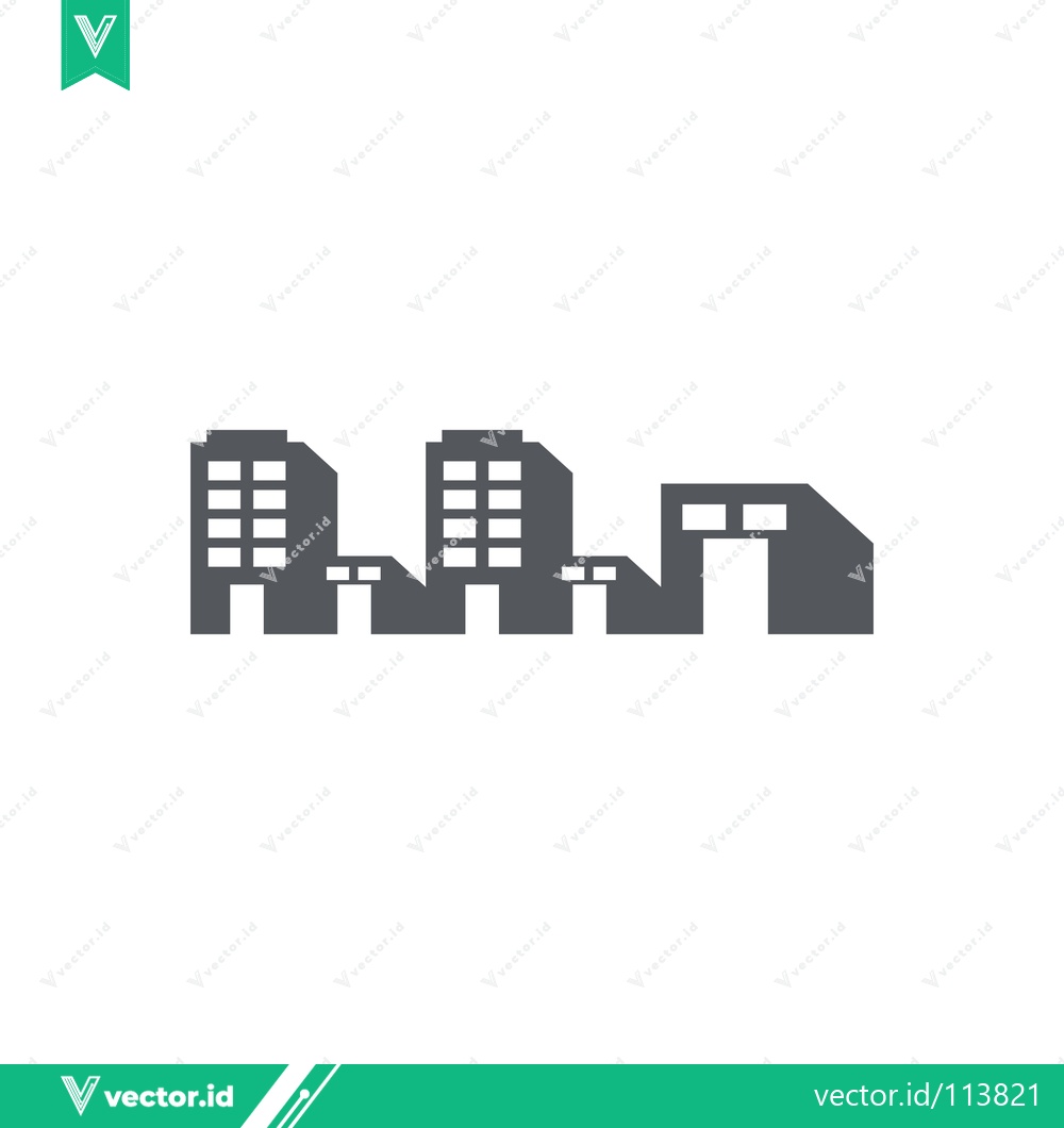 Premium Vector dari Minimalist Icon of Modern Office Buildings