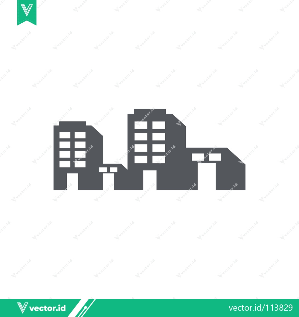 Premium Vector dari Modern Office Building Icon Vector Illustration