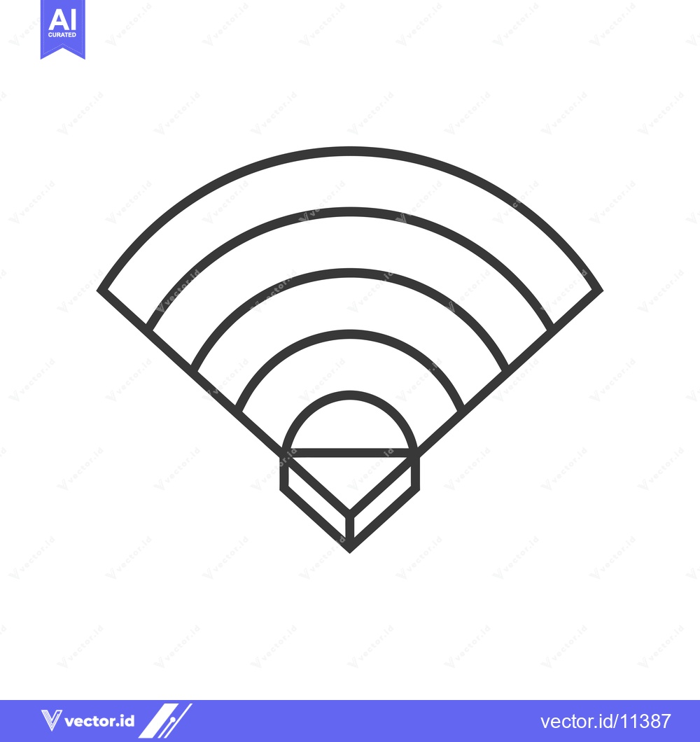 Premium Vector of Abstract geometric design with curved lines and a triangle in the cent