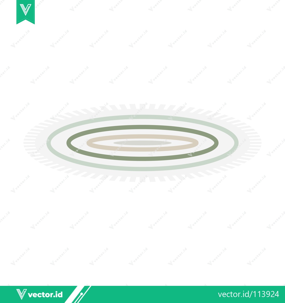 Premium Vector dari Minimalist Oval Rug with Concentric Rings in Earth Tones