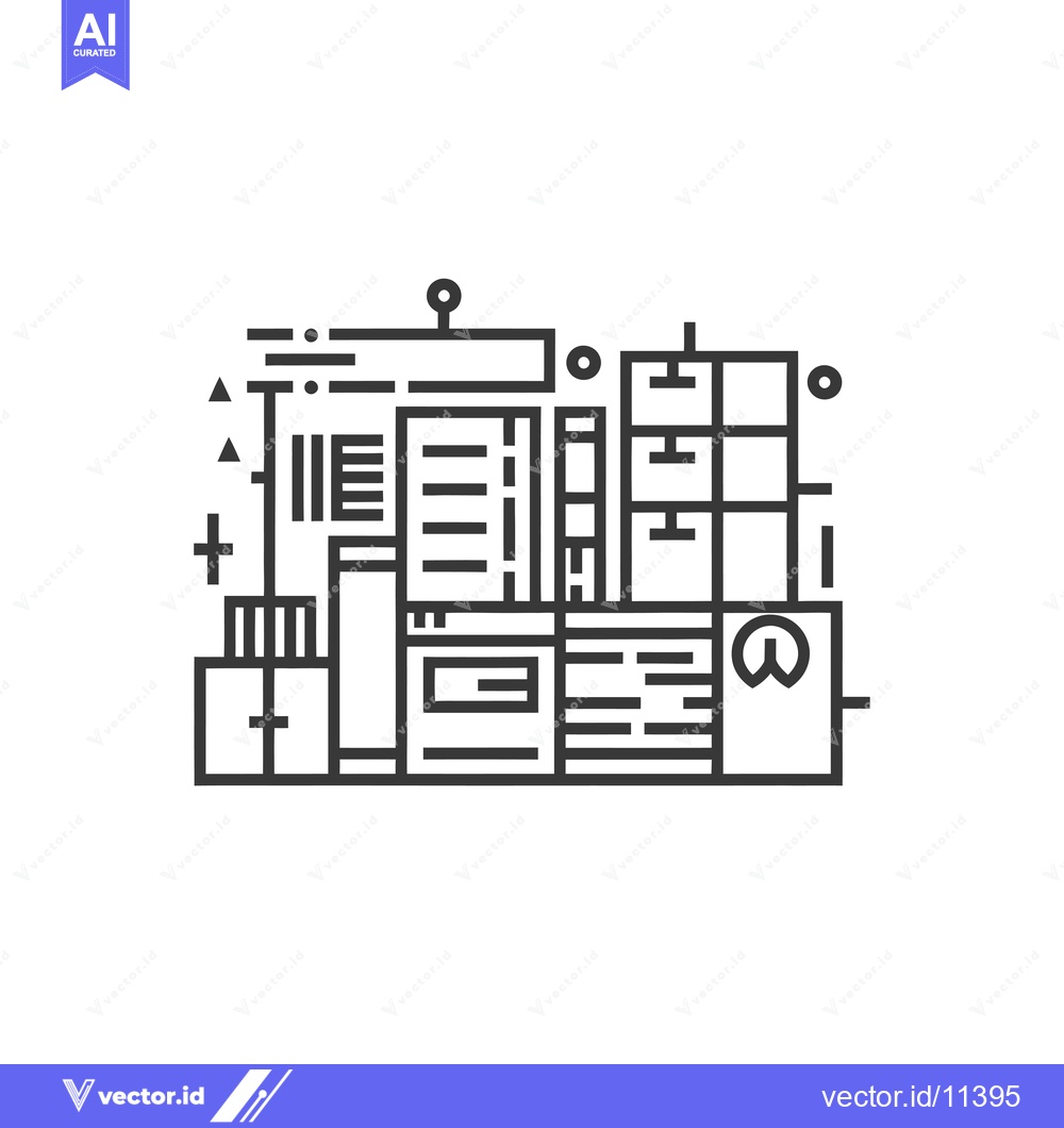 Premium Vector dari Abstract Geometric Design with  Geometric Shapes and Lines
