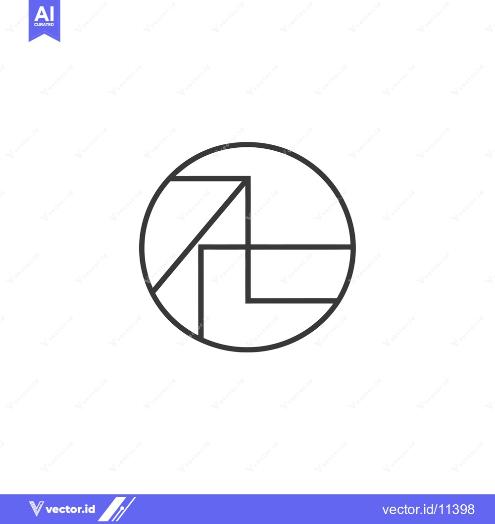 Premium Vector of Abstract geometric design within a circle