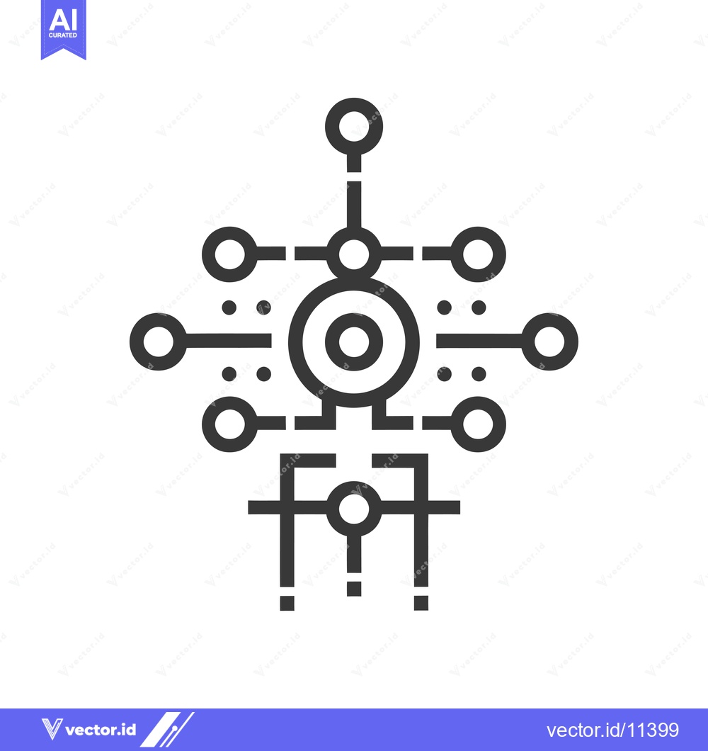 Premium Vector dari Abstract Geometric Design with Interconnected Circles and Lines