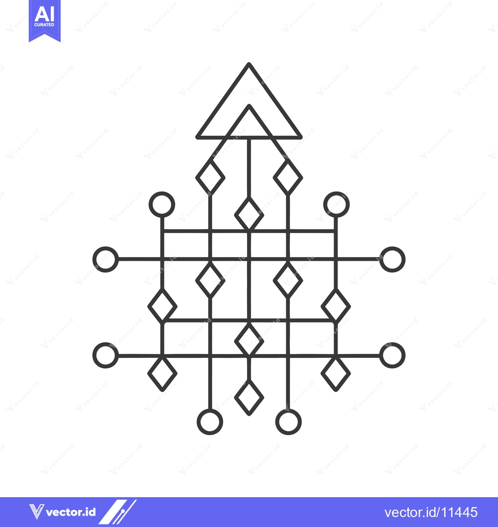Premium Vector of Abstract Geometric Design with Triangles, Diamonds, and Circles