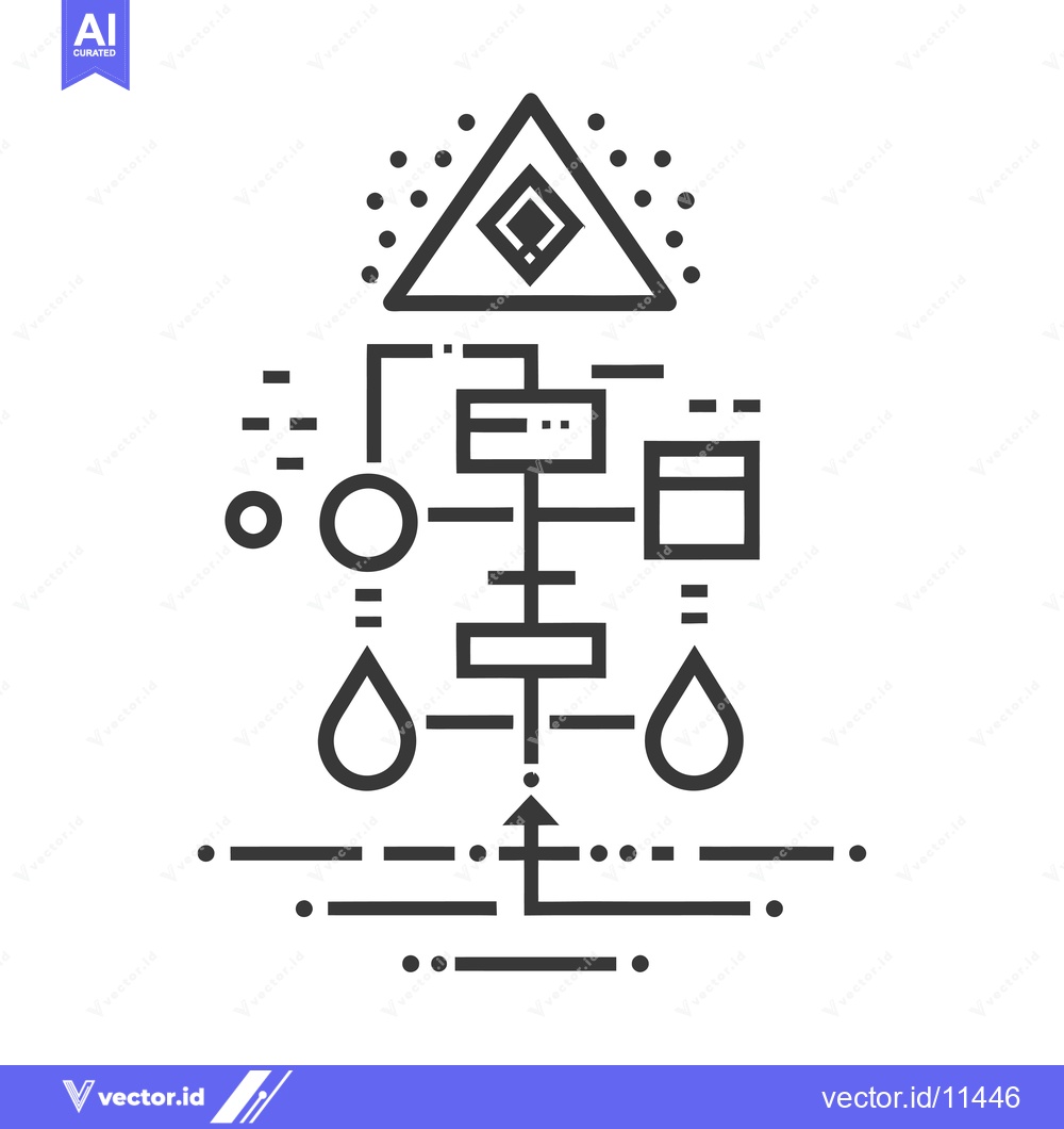 Premium Vector dari Abstract Geometric Design with Triangle, Shapes, and Arrow