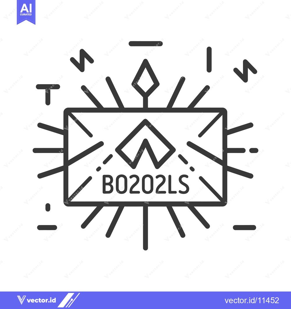 Premium Vector of Abstract geometric envelope with radiating lines and code