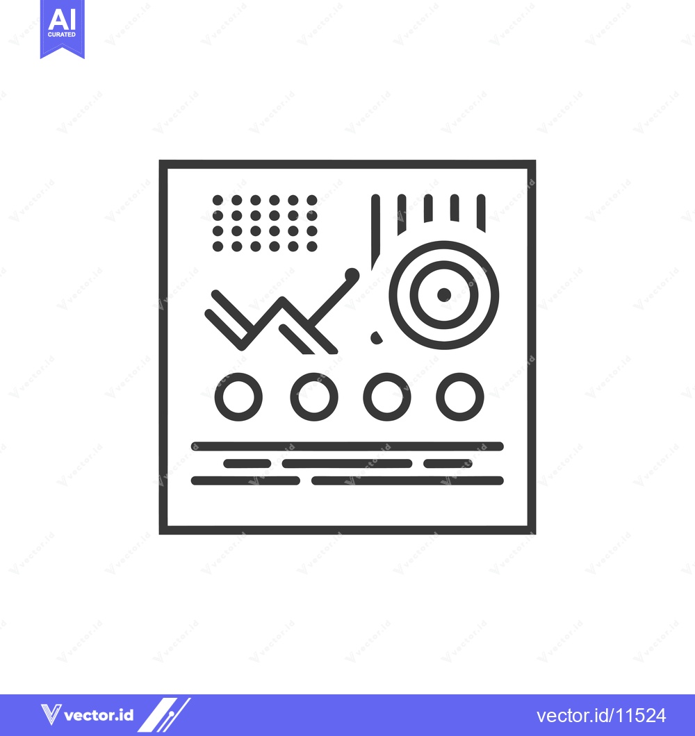 Premium Vector of Abstract Geometric Pattern in a Square Frame