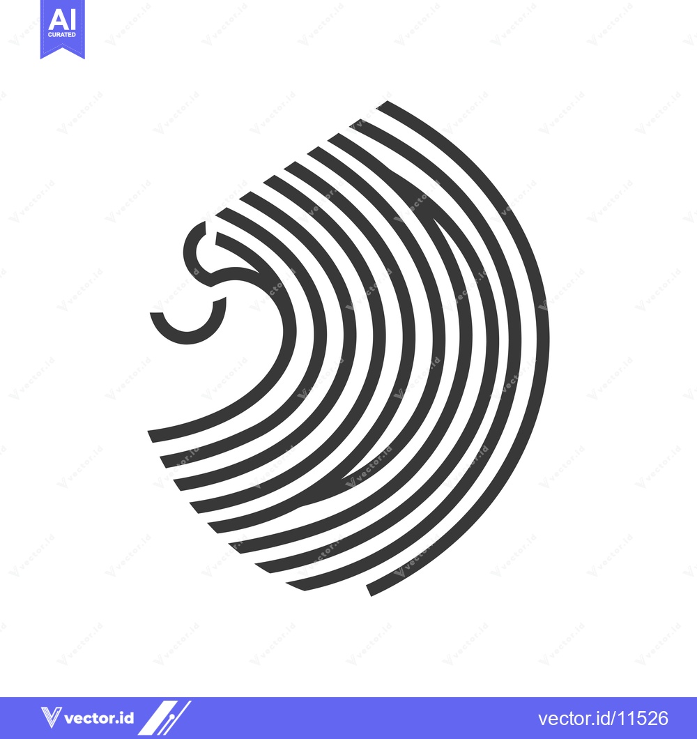 Premium Vector dari Abstract Geometric Pattern of Concentric Arcs
