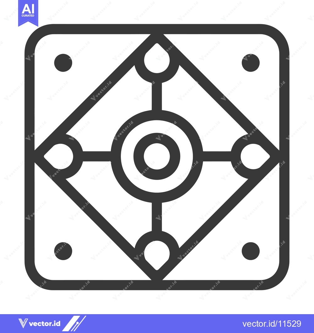 Premium Vector dari Abstract geometric pattern with a central circular motif