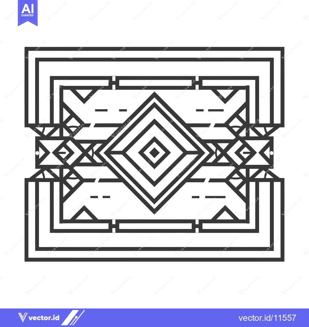 Premium Vector dari Abstract geometric pattern with squares and triangles in black and whi