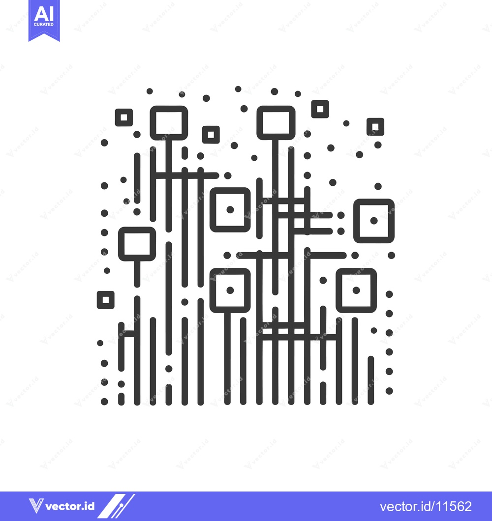 Premium Vector dari Abstract geometric pattern with vertical and horizontal lines, squares