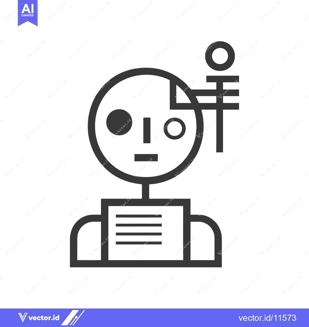 Premium Vector of Abstract Geometric Representation of a Person with a Thought Bubble