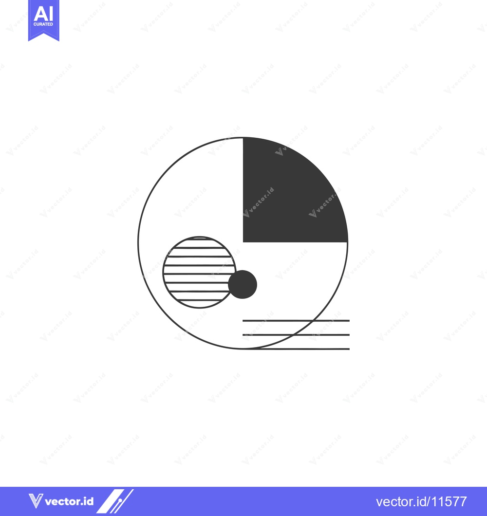 Premium Vector dari Abstract Geometric Shapes Composition with a Circle, Lines, and a Dot