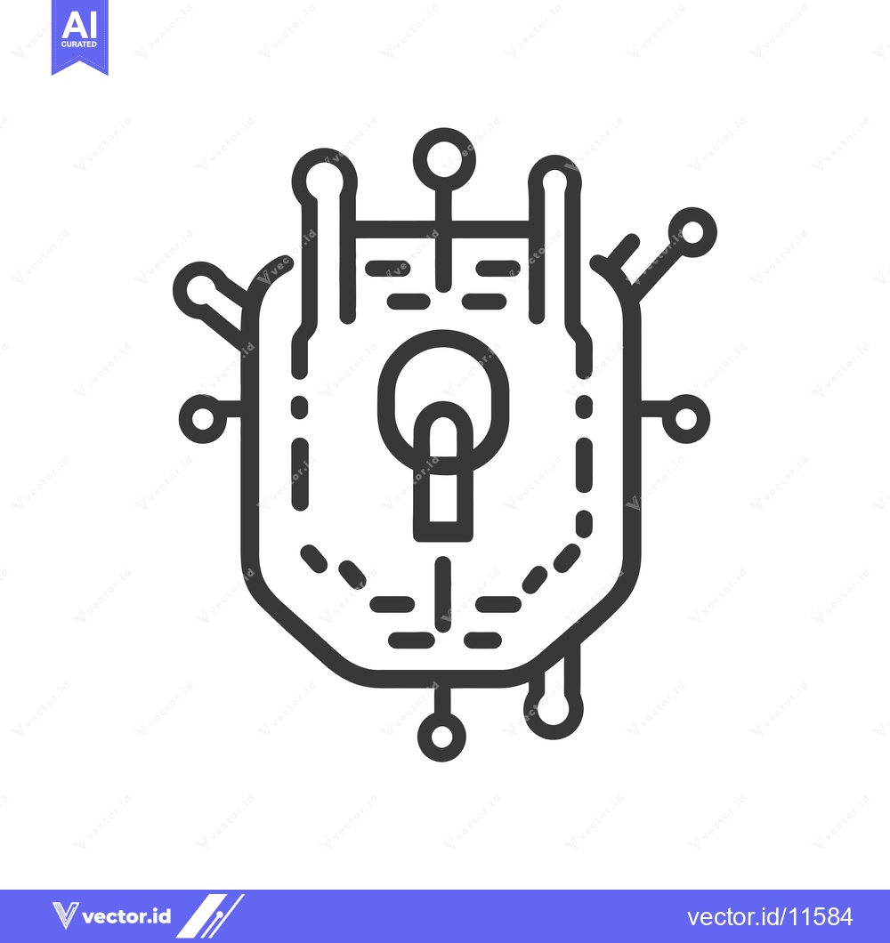 Premium Vector dari Abstract Geometric Shape with Circular Elements and Dashed Lines