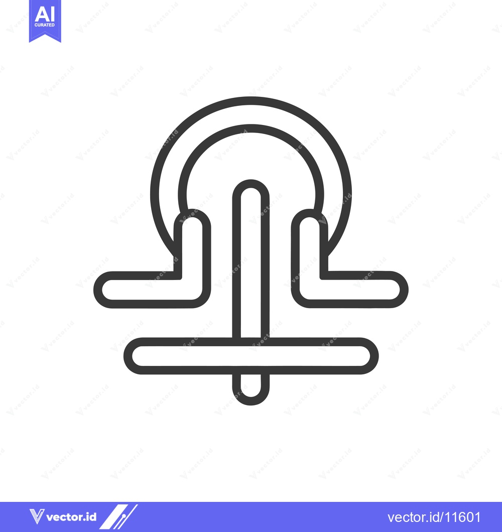 Premium Vector of Abstract geometric symbol with a circle and intersecting lines