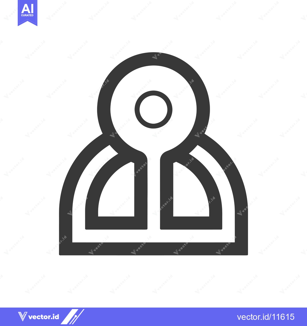 Premium Vector of Abstract Geometric Symbol with Concentric Circles and Arcs