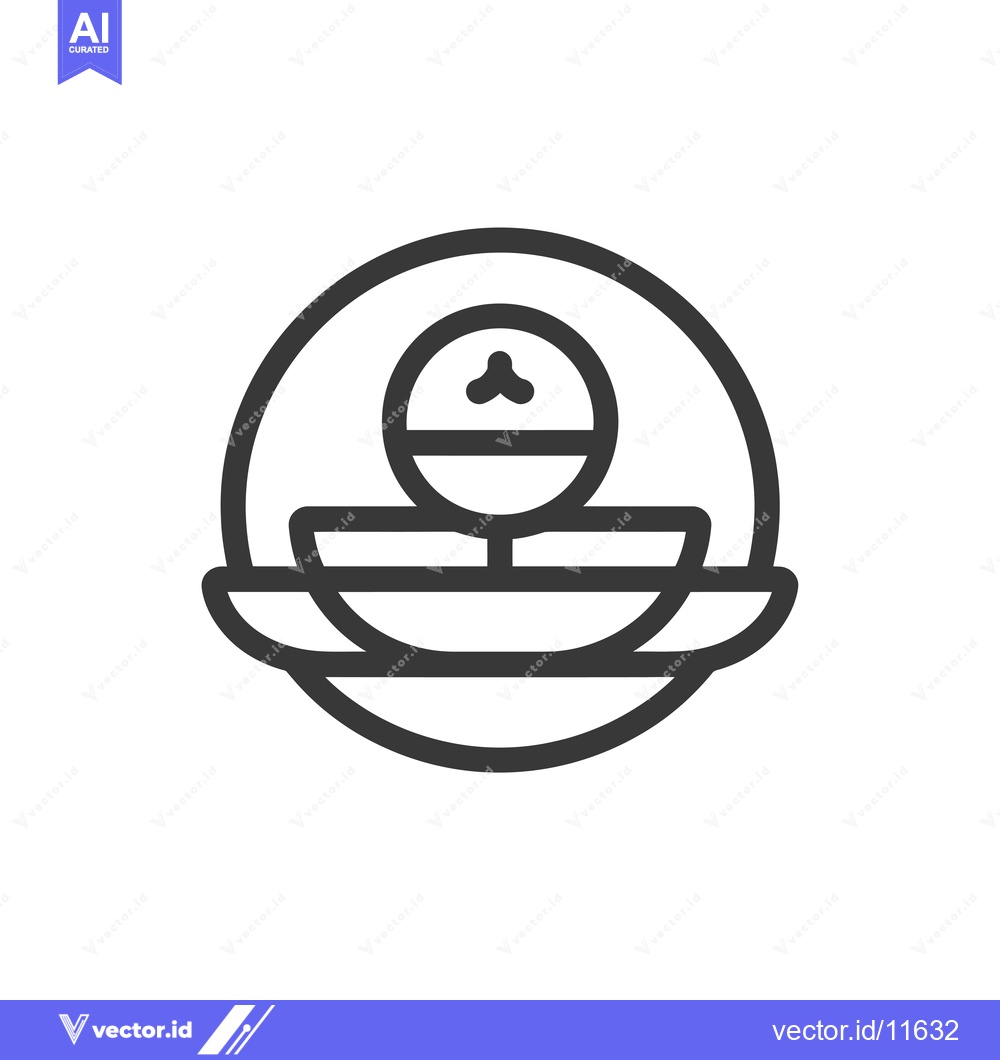 Premium Vector dari Abstract Geometric Symbol with Three Circles and a Triangular Shape in